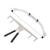 Eyebrow Ruler Mapping Kit Semi Permanent Stainless Steel Eyebrow Mapping String Set 0.7oz Paste 1ml Liquid White