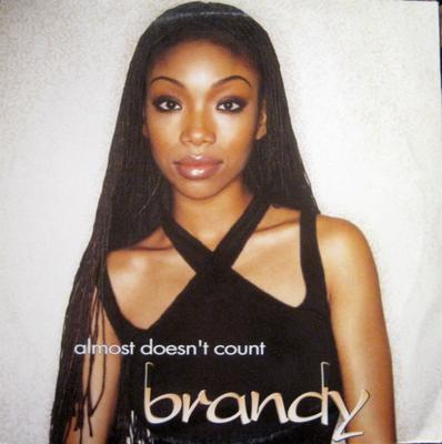 12inch Record BRANDY  Almost Doesnt Count 7567844760 Atlantic 1999 Germany Rap  HipHopRB Used