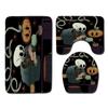 Halloween Shower Curtain Floor Mat Combination Four-Piece Set Kitchen Absorbent Non-Slip Carpet Bedroom Door Mat