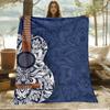 1 PC guitar blanket - Lightweight Flannel Throw for sofas, travel, camping, living rooms, office, chair and beds.