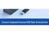 USB 3.0 High-Speed Multi-Port Hub with Vertical Extension for Laptops and Desktops.