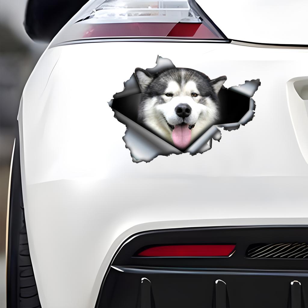 Malamute-Autoaufkleber, wetterbeständige Vinyl-Aufkleber für Fenster, Stoßstangen-Bastelarbeiten – Fahrzeugaufkleber aus PVC-Material