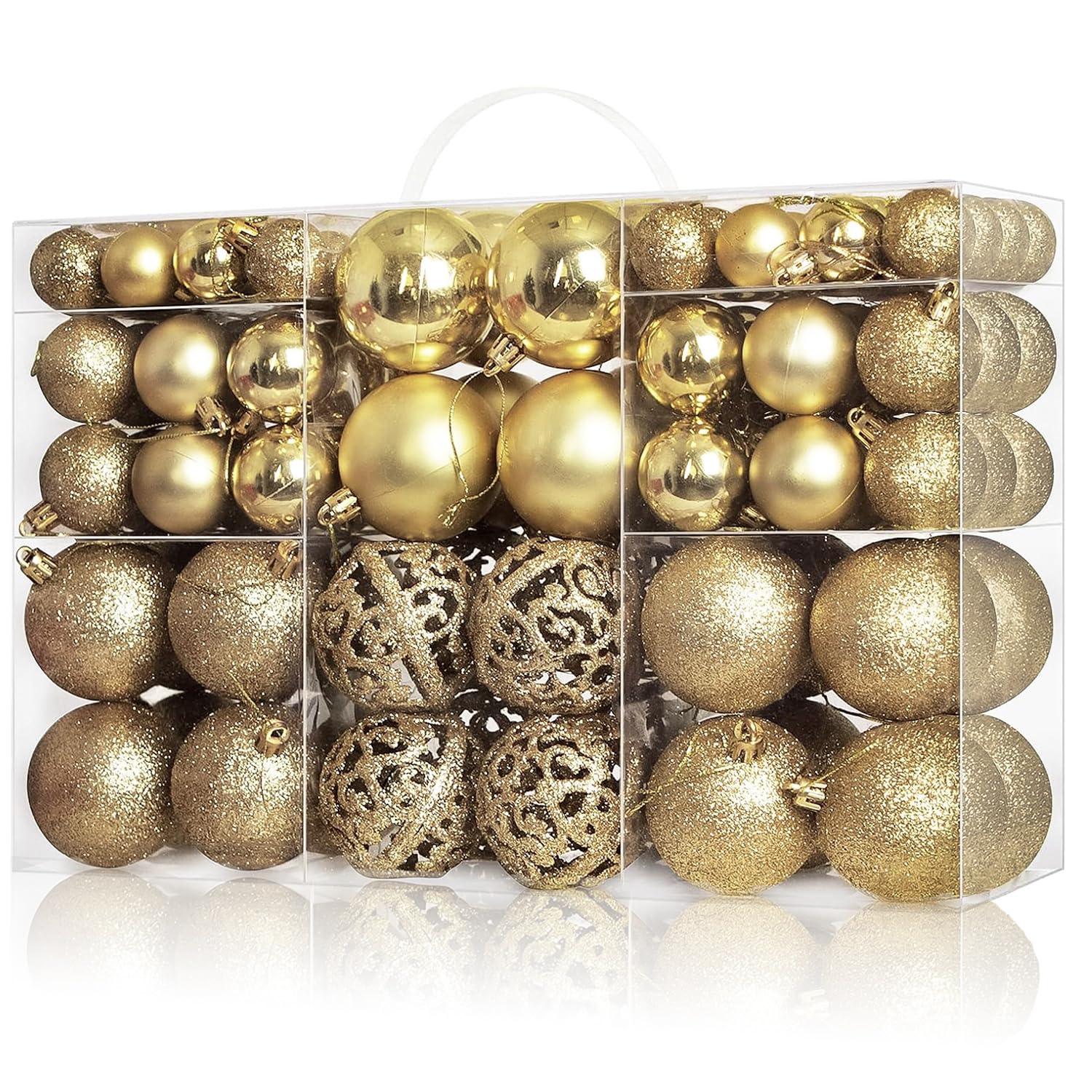 

Hanakaze Роскошный набор из 10 различных стильных и великолепных золотых для самостоятельного рождественского украшения и добавления нового 100-го элемента