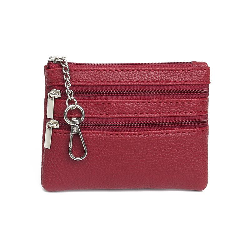 Fashion Zipper Keychain Mini Wallet Coin & Card Holder for Ladies