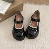 Retro Damen-Loafer mit runder Spitze Frühling und Sommer neue Plateau Mary Jane Einzelschuhe Japanische jk lolita kleine Lederschuhe
