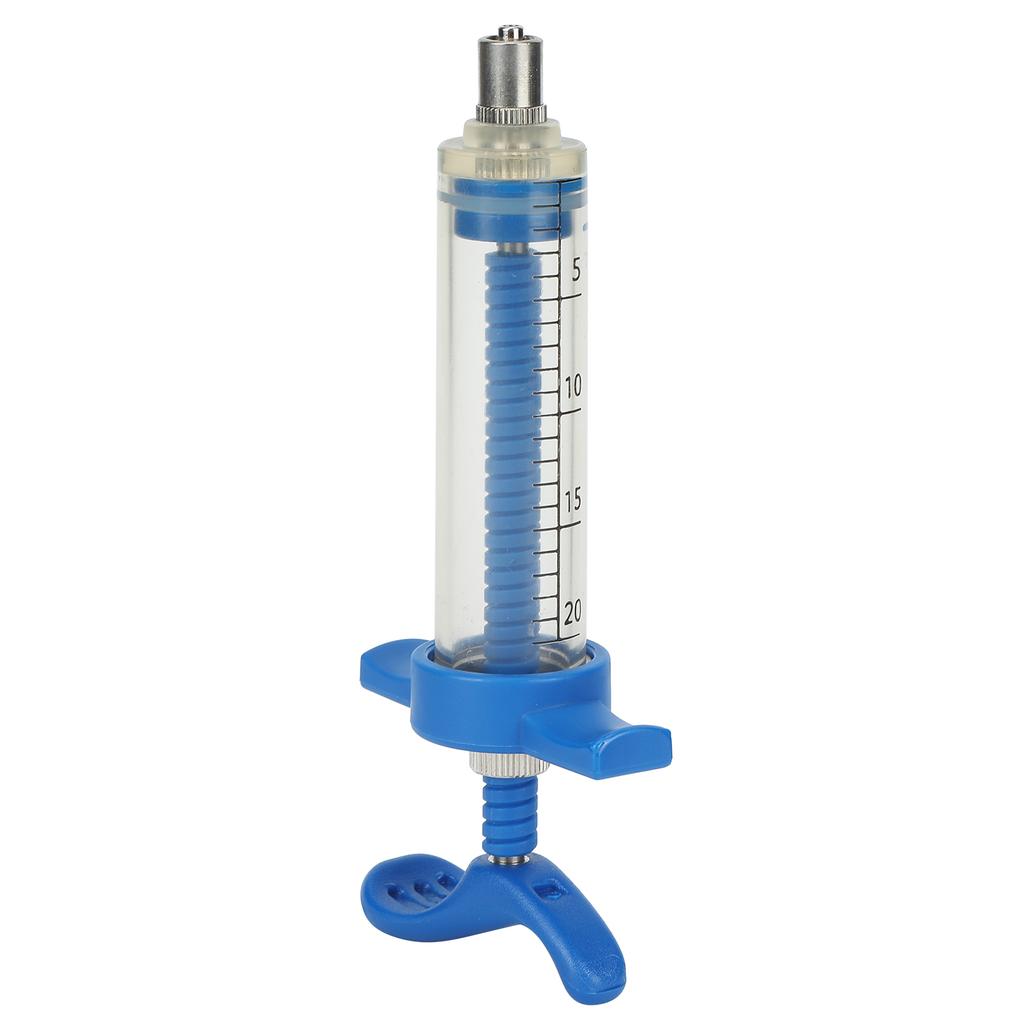 Kunststoffstahlspritze Tierinjektorspritze Zubehör Tierpflegeausrüstung20ML Kunststoff