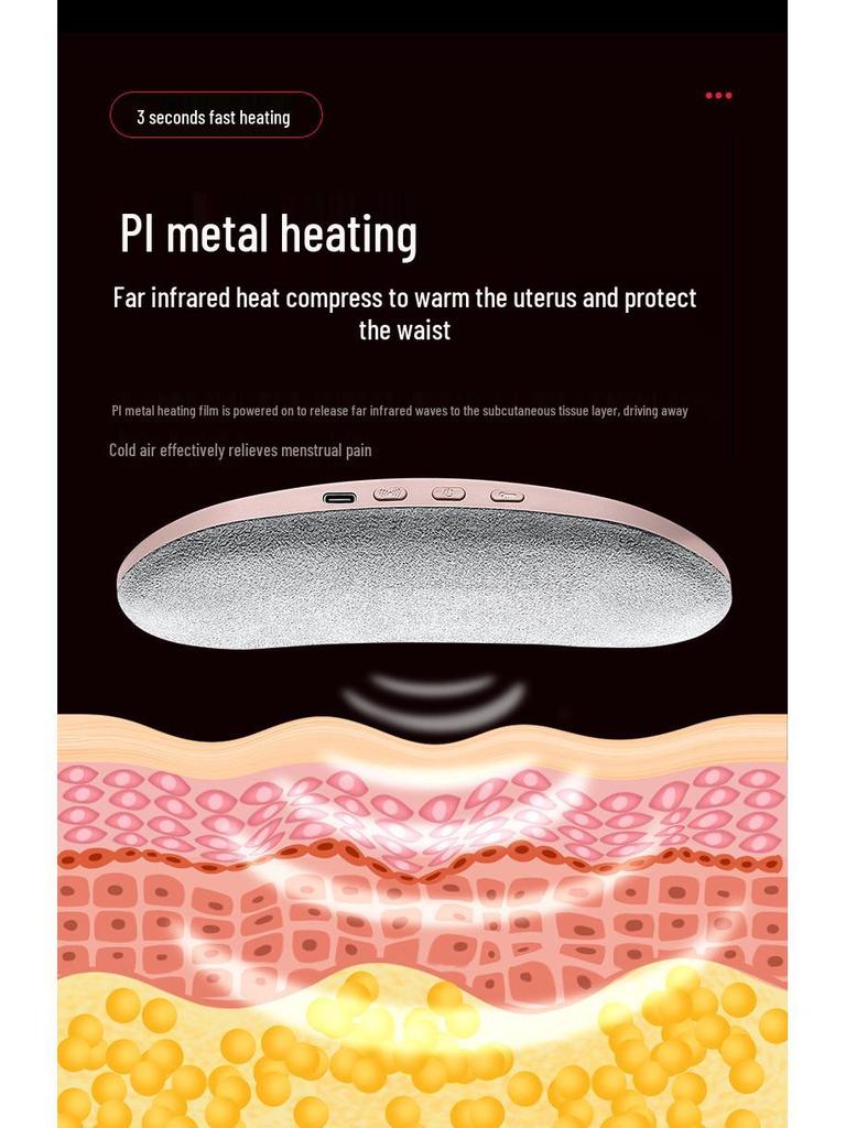 Cross-Border Digital Heating Waist Belt for Menstrual Relief with Vibration and Lumbar Support