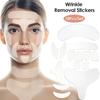 Wiederverwendbare Silikon-Faltenentfernungsaufkleber Anti-Falten-Pads Anti-Aging-Haut Gesichtsstraffungs-Pflaster Gesicht Stirn Hals Augenaufkleber