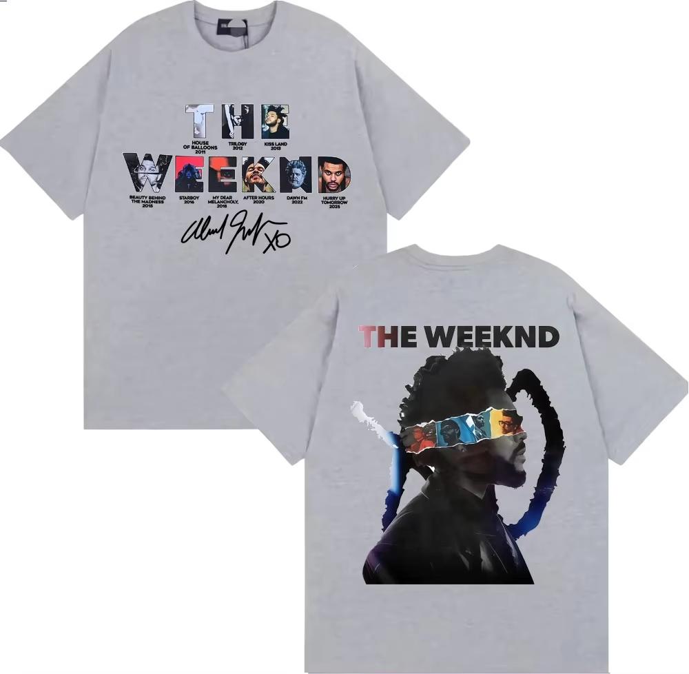 2026  The Weeknd After Hours Til Dawn European Tour 2026 Tshirts Mens Clothing Fashion Hip Hop Style T Shirt Cotton Tshirt