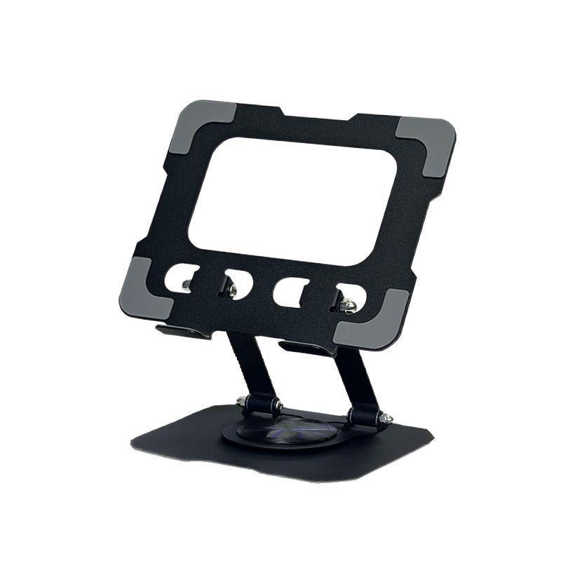 Height-Adjustable 12.6-Inch Metal Phone & Tablet Stand with Rotating Base for iPad and Computer
