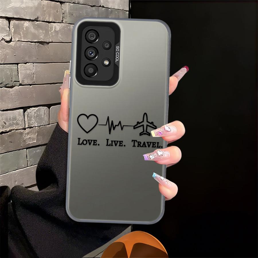 Case for Samsung Galaxy A54 A23 A71 A17 A52 A32 A36 A16 A34 A12 A13 A72 A14 A56 A25 A73 Phone Cover Line Airplane Topographic