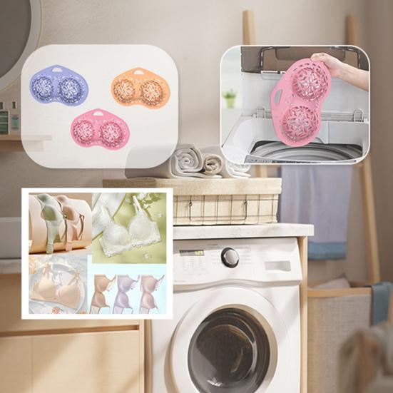 Underwear Laundry Bag Silicone Bra Cleaning Bag Hollow Structure Design Underwear Washing Bag for Home