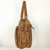 Connie Line Genuine Leather Boston Bag Brown Multiple Pockets Shoulder Carry(USED)