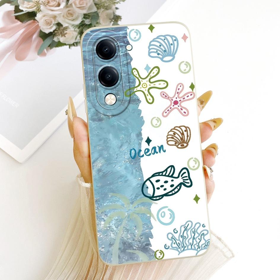 Case For Vivo Y04 Y29s Y19e Y19 2025 Cover V2430 V2446 V2432 Cute Cartoon Cat Rabbit Soft Cover For Vivo T4 Lite V2509 Protector