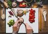 GLASS CUTTING BOARD 52x40 DROPS
