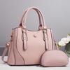 Pu Material Large Capacity Tote Bag For Women With Zipper Pockets For Daily Use