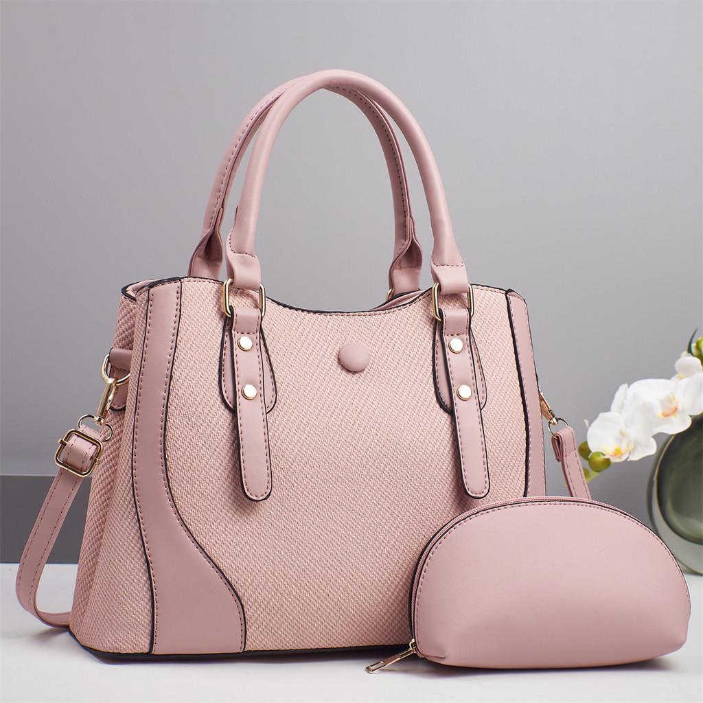 Pu Material Large Capacity Tote Bag For Women With Zipper Pockets For Daily Use