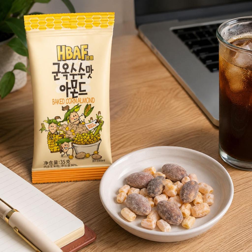 HBAF BAKED CORN ALMOND 35g