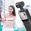 4K Sports Wearable Camera 180 Degree Travel Bike Driver Recorder Pocket Camera for Motorcycle Vlogging Sports