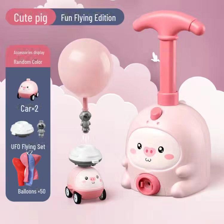 Flying Piggy Balloon Car - Air-Powered Scooter Toy for Kids