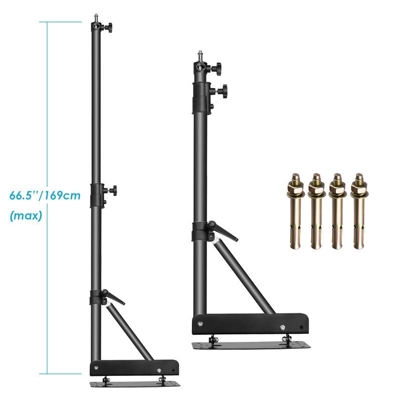 NiuEr Wall-Mounted Photography Boom Arm: Adjustable Rotatable Fill Light Stand for Live Streaming