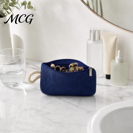 Hand Strap Coin Purse Women Purse, Fabric Mini Change Portable Small Japanese Casual Style Bag Zippered Pouch for Coins Cash Cards Lipstick
