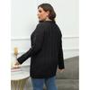 Women's Pullover Top Plus Size Women's Round Neck Knitted Beaded Sweater Autumn Winter New Base Shirt