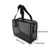 1 Stück Schwarze Transparente Netz Kosmetiktasche Handtasche Aufbewahrung Große Kapazität Aufbewahrung Netz Waschtasche Reise-Set Kosmetiktasche