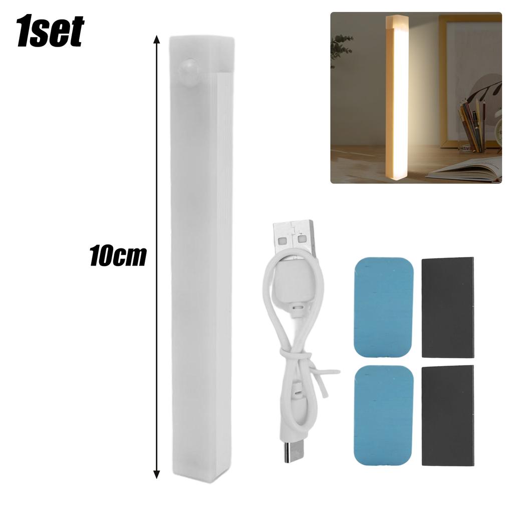 LED Cabinet Light Motion Sensor Rechargeable Wireless Closet Lighting USB Wardrobe Night Lamp Home Kitchen Hallway Dimmable