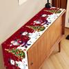Christmas Santa Snowman Table Runner Christmas Decorations for Home 2026 Xmas Party Table Decor Navidad Noel New Year Tablecloth