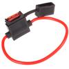 Car Splash Proof In-Line Standard Blade Fuse Holder Box 5/10/15/20/25/30A Fuses