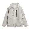 Outdoor CF Water Resistant Multi-Purpose Hooded Jacket Unisex Jacket Smoke-Gray AEMW011-1