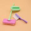 9pcs/set Mop 1:6/1:12 Doll House Furniture Sweep Miniature Sweep Toys  Girls