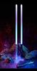 Ms.0 Lightsaber, 15 RGB Colors, Sound, USB Charging, Cosplay Toy, Metal Hilt, Motion Sensor (Silver)