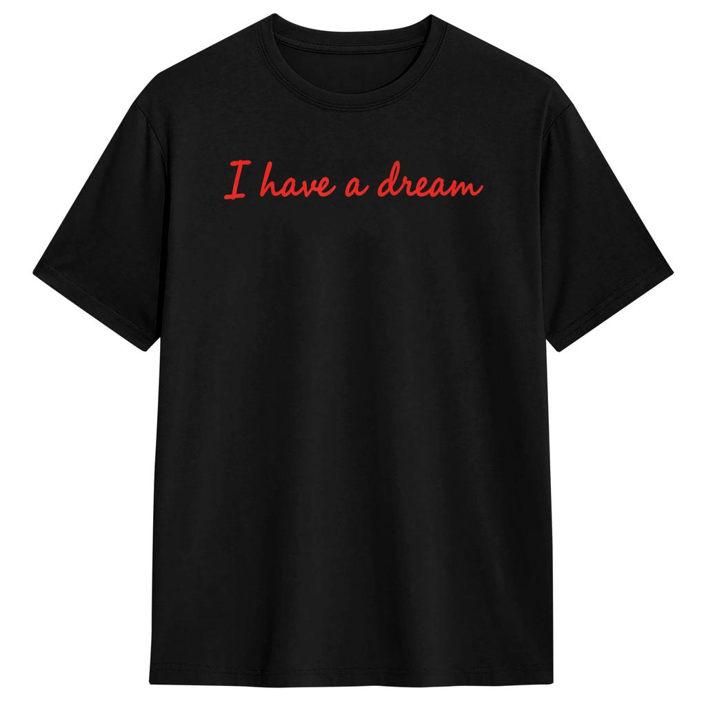 Men's Black History Month Martin Have Dream Luther King Day T Shirts 100% Cotton Clothes Funny Short Sleeve O Neck Tees