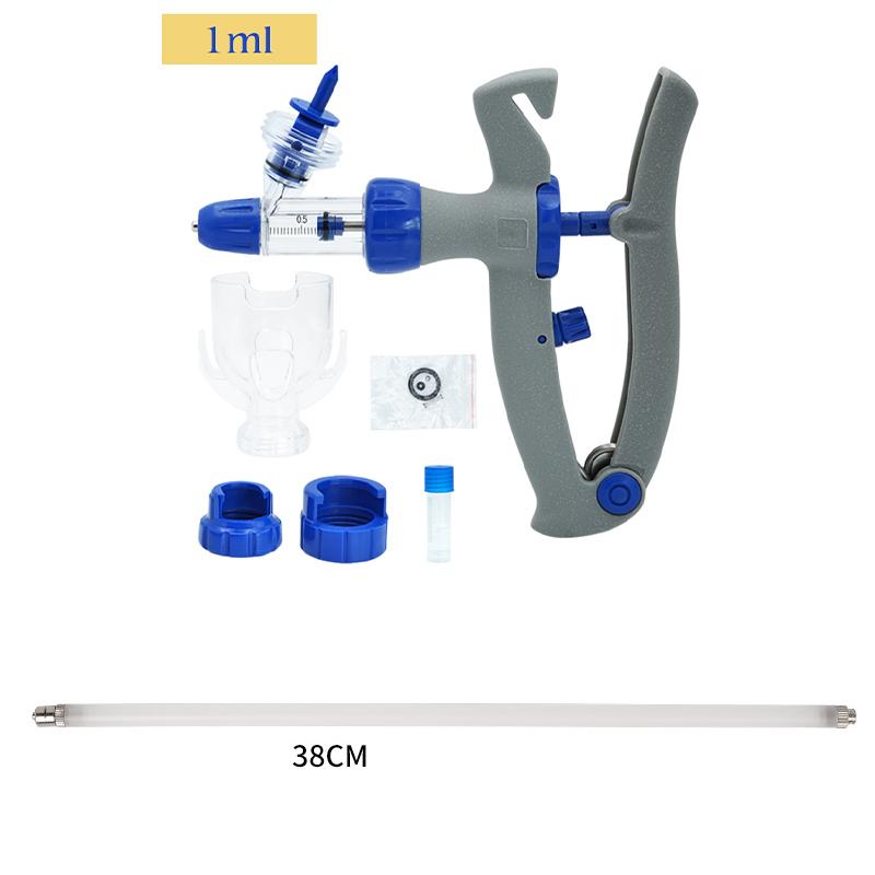 1-10Ml Veterinary Continuous Injector with Extension Tube 28Cm/38Cm Vaccine Injection Poultry Adjustable Automatic Injector