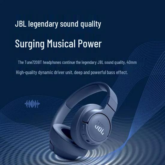 JBL TUNE 720BT Wireless Over-Ear Headphones with Pure Bass and Bluetooth 5.3.