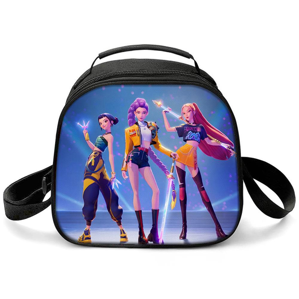 KPOP Witch Hunters Printed Cartoon Student Warm Lunch Bag Messenger Bag