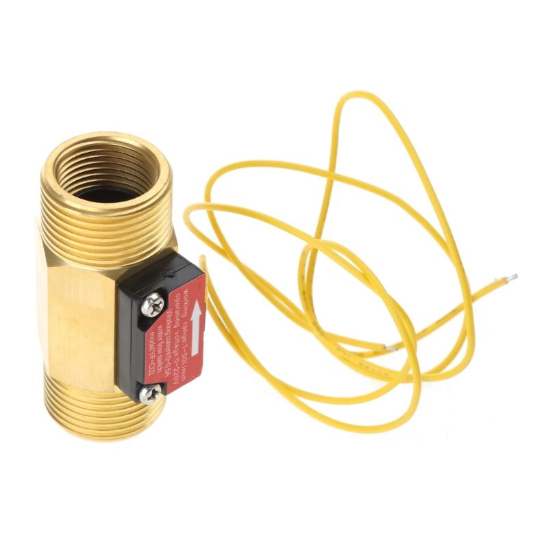 High Performances DN20 Water Flow Brass Water Flow Switchs 1.5-50L/min Water Flows Control Liquid Flowmeter A0KF