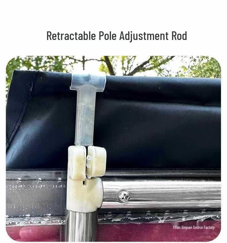 New Retractable Electric Car & Motorcycle Sunshade Tent - Pedal Folding Canopy