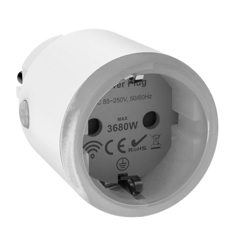 16A WiFi Intelligent Socket Matter WiFi Socket Timer Outlet Power Monitor Support Voice Control Power Switch For Home