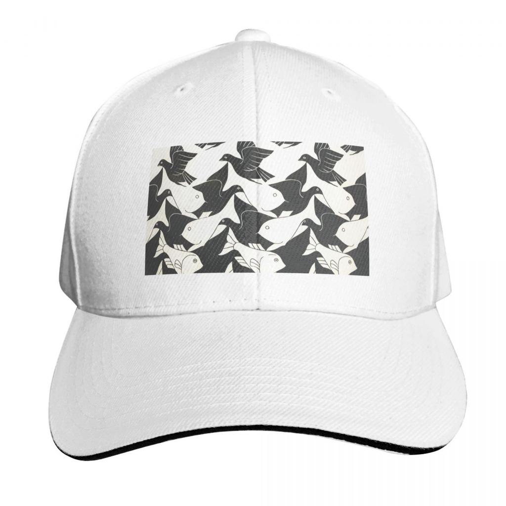 Escher  Sky And Water II  Baseball Cap Visor Custom Cap Sun Caps Hard Hat Elegant Womens Hats Unisexs