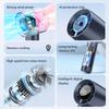 Portable Ice Cooling Mini Handheld Fan 100 Speeds Powerful Fan High-speed USB Rechargeable Cooler with Phone Stand