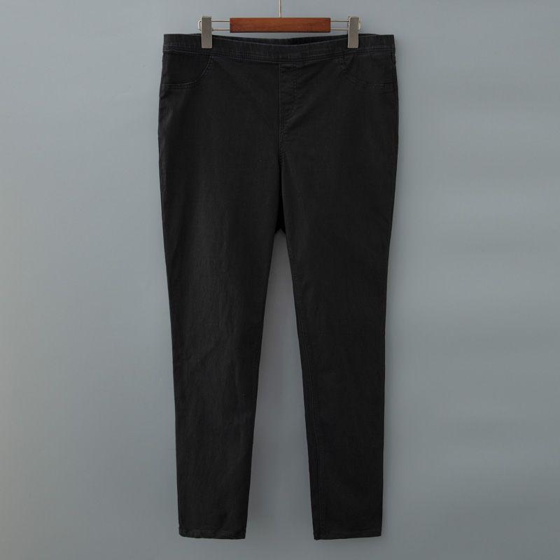 

Внешняя торговля Экспорт США Эластичные Брюки с высокой талией 140.00 кг Скинни Black 20