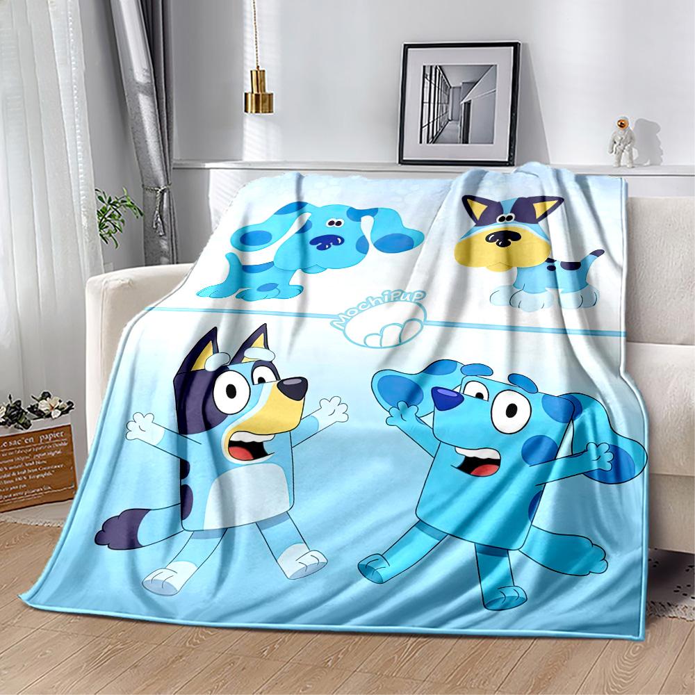 Bluey Style Blankets are suitable for living rooms,making them an ideal choice for outdoor travel and gifts.