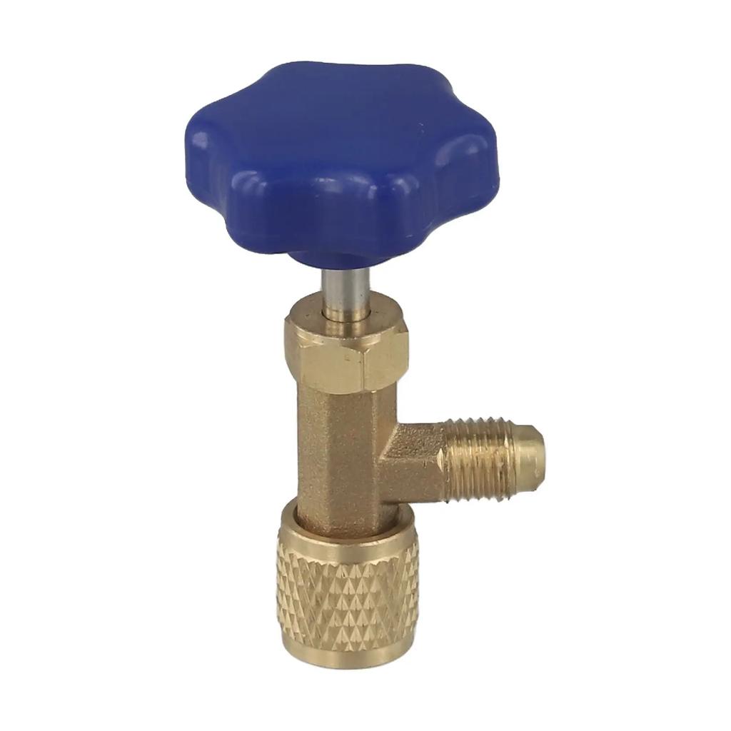 1PC Valve Bottle Opener 1/4 SAE Connector For R22 R134a R410A Air Conditioning Refrigerante Bottle Opener Air Conditioner Tools