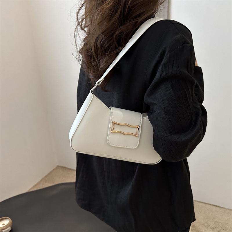 Trendy Fashion 2024 Summer New Minimalist Unique Armpit Handheld Shoulder Crescent Bag Casual Stylish Small Square Bag