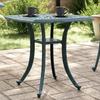 Vidaxl Garden Table, Green, 53X53X53 Cm, Cast Aluminium