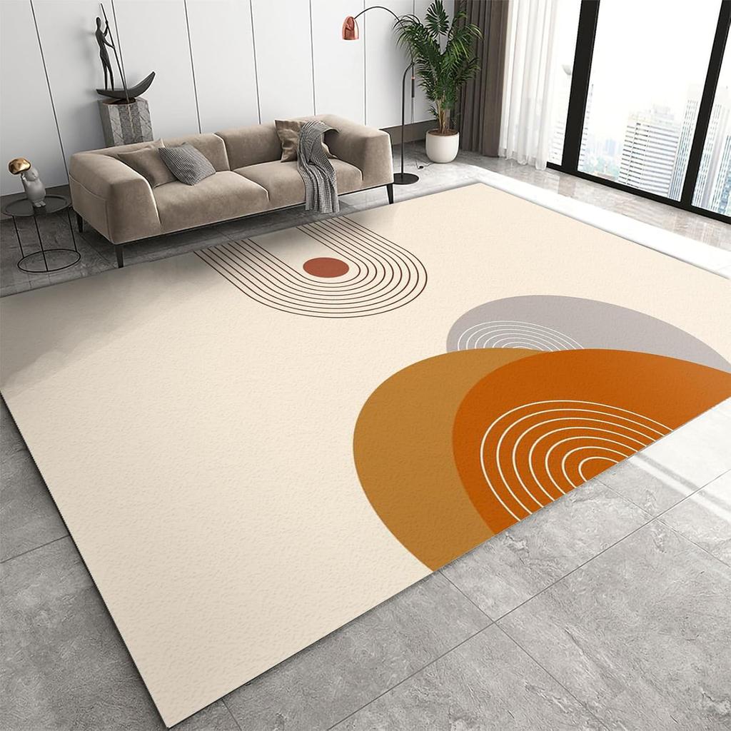 Luxury Nordic Crystal Velvet Carpet Soft Non-Slip Mat for Living Room Bedroom Kids Play Area Home Decor Floor Mat