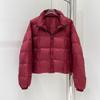 High-end short down jacket women's new white duck down casual large square bread jacket warm jacket